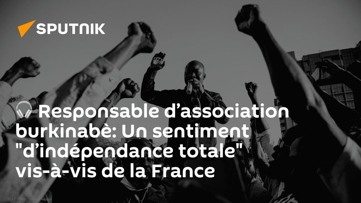 sputnik_afrique's tweet photo. 🎧 #RadioSputnik | Responsable d’association burkinabè: Un sentiment "d’indépendance totale" vis-à-vis de la France
https://t.co/abLVpKBlxj
✅ Rejoignez-nous sur Telegram: https://t.co/MJ9uUrGiGU https://t.co/BbXld312uh