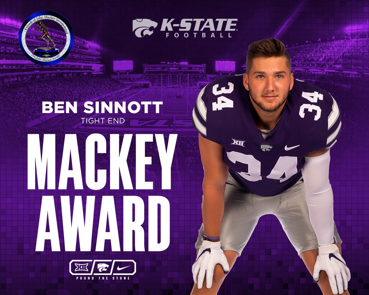 KStateFB's tweet image. Mackey Award Watch List

📄 k-st.at/3rXoUHd

#KStateFB x @ben_sinnott