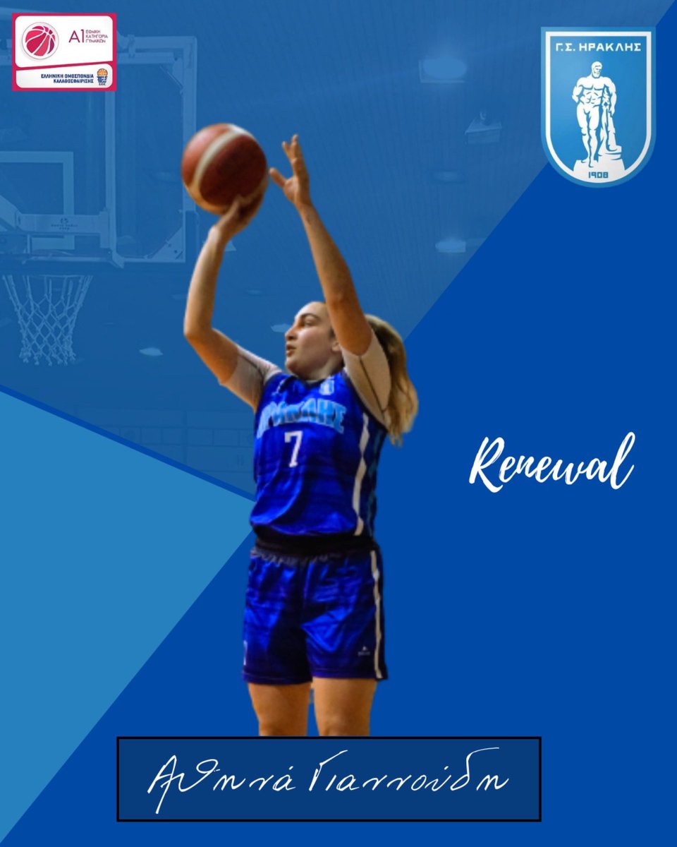 gs_iraklis's tweet photo. 🔵🔵🏀 Ανανέωσε η Αθήνα Γιαννούδη‼️
ℹ️ Περισσότερες πληροφορίες : https://t.co/VupJjb0bR9
#IraklisGS
#IraklisThessaloniki
#ΓΣΗρακλής
#Ηρακλής https://t.co/W9cZbXdKqZ