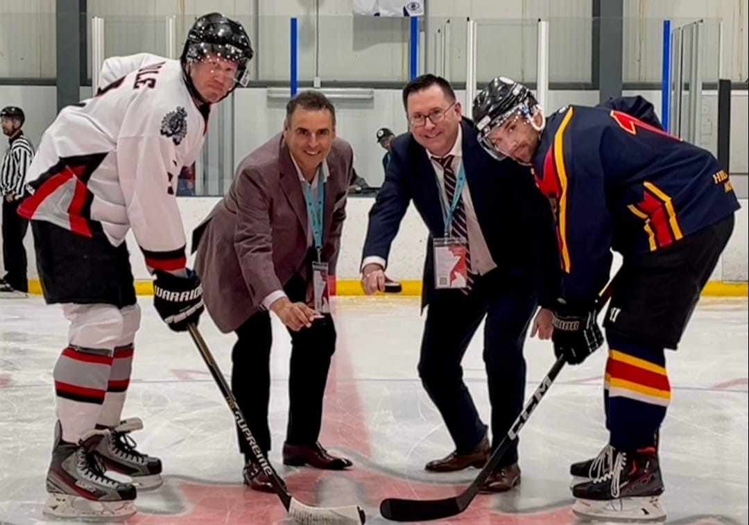 RCMP Manitoba (@rcmpmb) on Twitter photo Manitoba RCMP Commanding Officer A/Commr Rob Hill & <a href="/npffpn/">NPF-FPN</a> Bobby Baker dropped the puck at <a href="/WPFG2023/">World Police & Fire Games Winnipeg 2023</a> Gold Medal (Men’s) hockey game between <a href="/RCMPAlberta/">RCMP Alberta</a> & #rcmpmb. <a href="/RCMPAlberta/">RCMP Alberta</a> edged out the home team, 5-2, to win gold. 🥈 Manitoba RCMP Commanding Officer A/Commr Rob Hill & <a href="/npffpn/">NPF-FPN</a> Bobby Baker dropped the puck at <a href="/WPFG2023/">World Police & Fire Games Winnipeg 2023</a> Gold Medal (Men’s) hockey game between <a href="/RCMPAlberta/">RCMP Alberta</a> & #rcmpmb. <a href="/RCMPAlberta/">RCMP Alberta</a> edged out the home team, 5-2, to win gold. 🥈