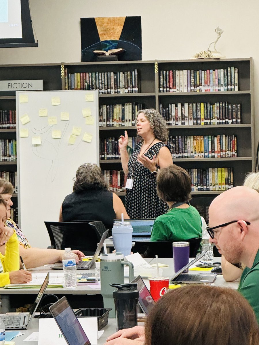 ⁦@MrsFlynnsClass⁩ kicking off PLC 2.0 for the Vikings…she’s ALL in..Every Student.Every Teacher. Every Leader👏Start with Culture, What’s Your School’s Soundtrack? How do kids and families feel when they enter your school?