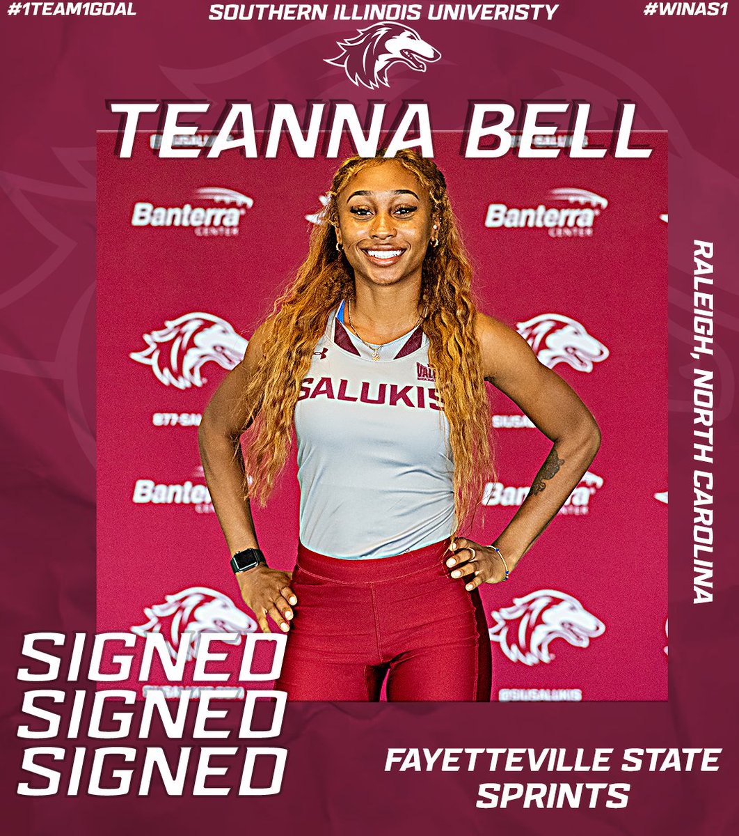 𝐒𝐈𝐆𝐍𝐄𝐃: Join us in welcoming Teanna Bell to SIU!!🖊️

#1Team1Goal | #Salukis