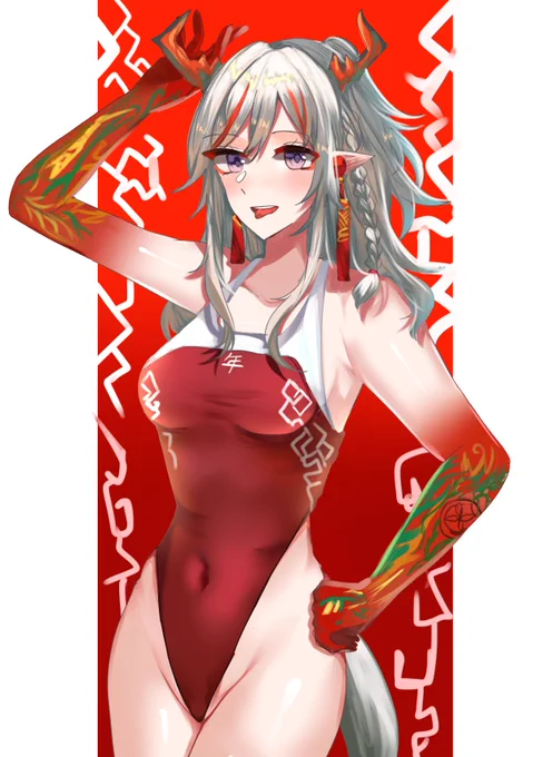 Day19  -  Nian Swimsuit  ニェン #アークナイツ #Arknights #明日方舟