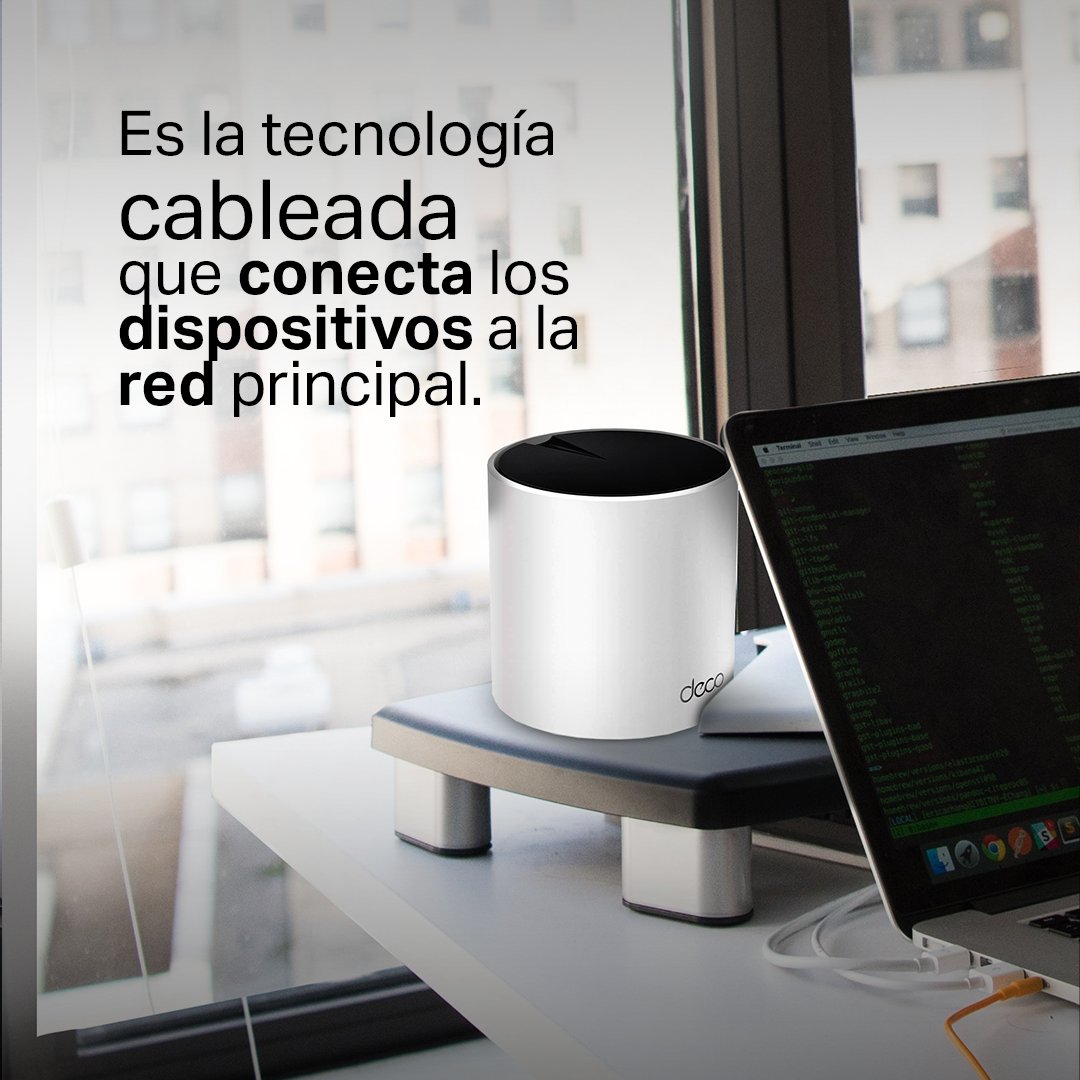 TPLinkMX's tweet photo. A través de una conexión cableada, el Backhaul Ethernet te brinda altas velocidades y estabilidad superior al navegar. 🚀✨

Disfruta de esta tecnología integrada en el DECO X55.
➡ https://t.co/b3VGHpvEgZ.

#TPLink #Deco #ConnectionExperience #Mesh https://t.co/GSE5UFjcPB