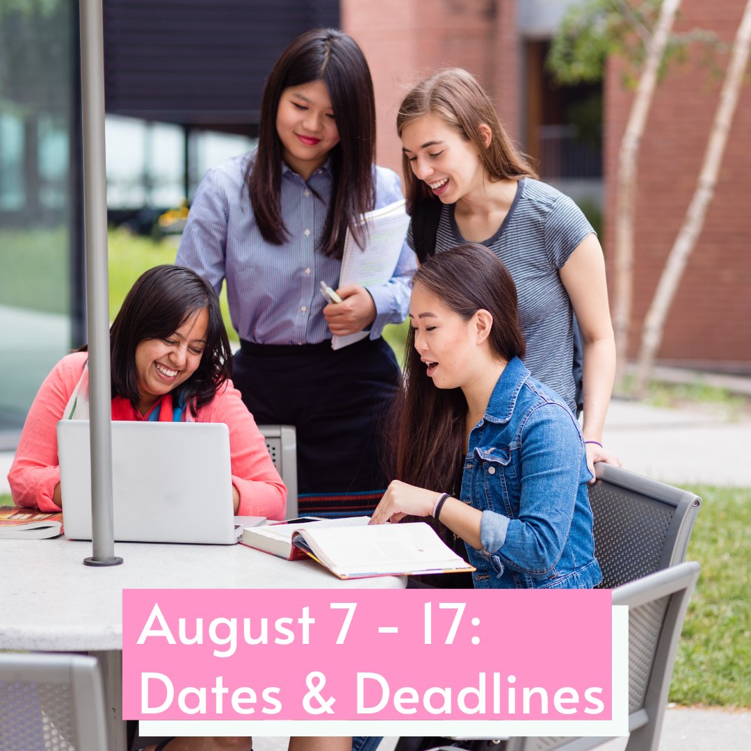 Upcoming dates & deadlines: Aug 7: Civic holiday - University closed Aug 14: Classes end in S & Y courses Aug 15: Make-up day (at instructor's discretion) Aug 15: Last day to add/remove the CR/NCR option or to request LWD for S & Y courses Aug 17 - 25: Final assessment period