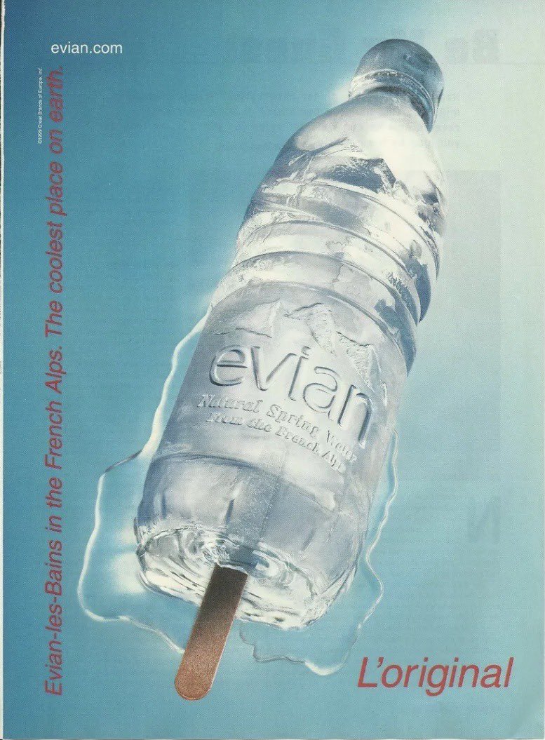 viewsfrance's tweet photo. Quelques publicités Evian de 1999 💦 https://t.co/vtW96WKJEc