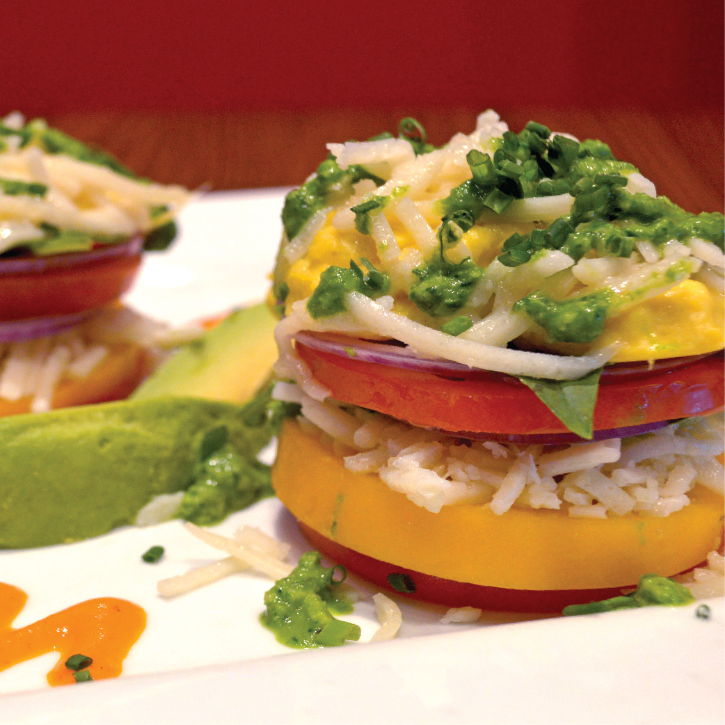 #Maryland #VeganRestaurantMonth is going on NOW! Try delicious plant-based dishes at Miss Shirley's Cafe Roland Park, Inner Harbor &amp; Annapolis, like this NEW #Vegan Veggie Egg Tower! Check out our Full Vegan Month Menu -> MissShirleys.com/Menu <a href="/VeganEatsMD/">MD Vegan Eats</a>