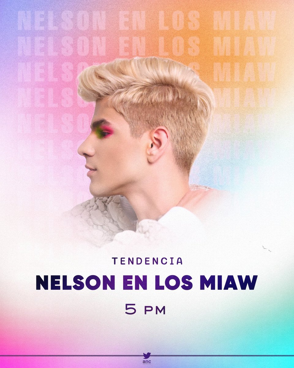 Ranitas, el día de hoy estaremos realizando la tendencia “NELSON EN LOS MIAW” a partir de las 5 pm.

¡Únete usando la frase en todos tus tweets! Recordemos que todo esto es en apoyo a Nelson. 💫

#NelsonCarreras
