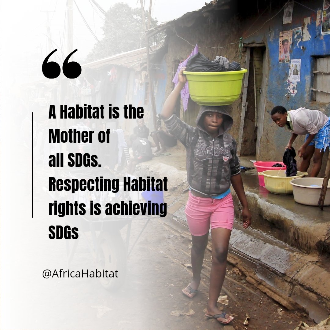#GlobalGoals are natured from a #Habitat
Respecting #Habitat rights  is achieving #SDGs. @habitat_intl @UNHABITAT @rightohousing @WorldHabitat @Habitat_AFR @sdgs_ug @SDGLocalization @SDGaction