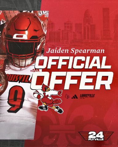 Dreams To Reality AG2G!🙏🏽🔴⚫️ #FlyVille24 @CoachRonEnglish @LouisvilleFB @HoughFB