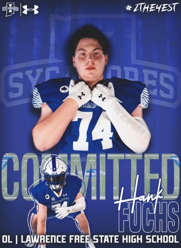COMMITTED‼️ <a href="/IndStFB/">Indiana State Football</a> 💙🤍
