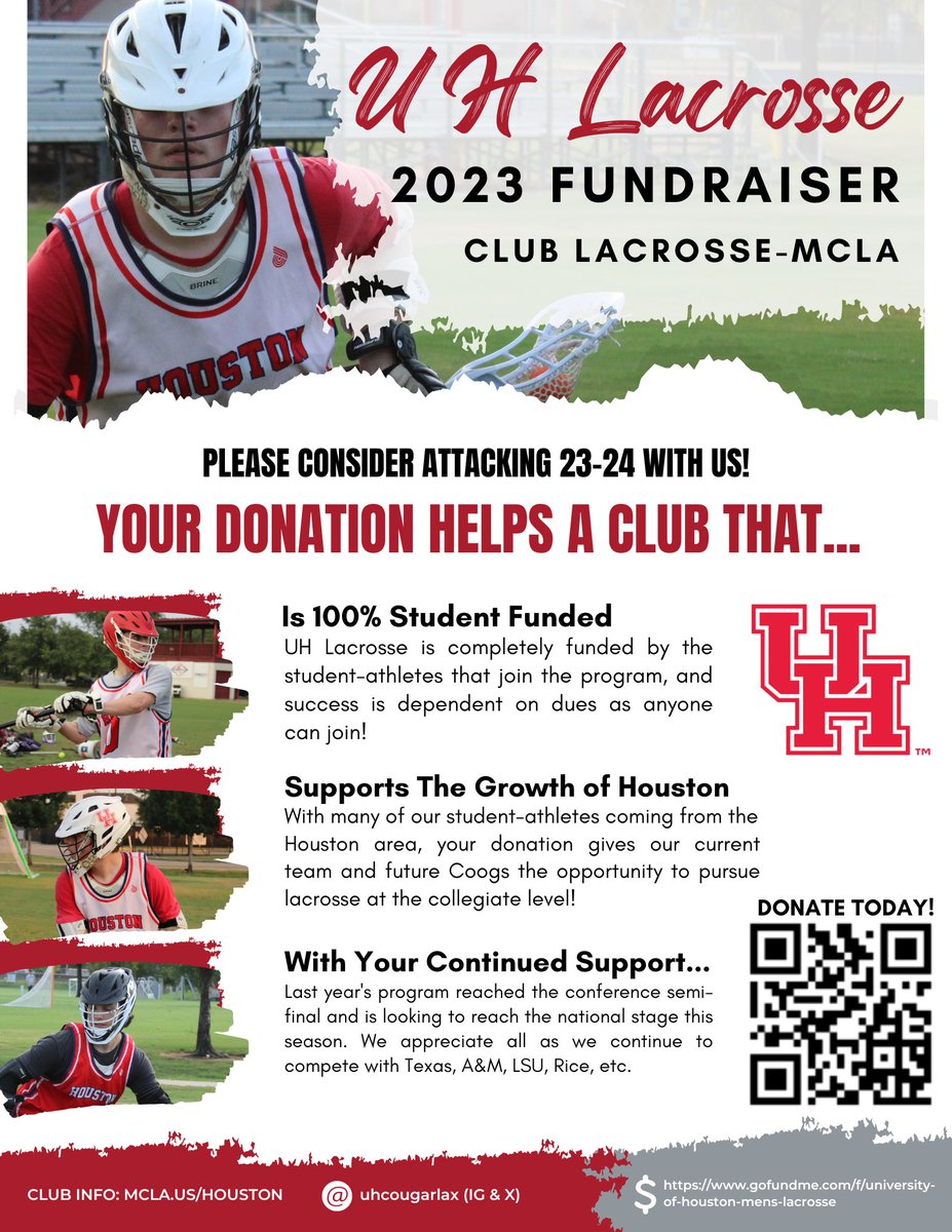 uhcougarlax's tweet photo. What’s Up COOGS 🐾 the ‘23-24 season is just around the corner 🚨

HELP US gear up to ATTACK this season by donating to our GoFundMe! ⬇️⬇️⬇️

https://t.co/6N34uHyB8Y

#Lacrosse #GoCoogs #ForTheCity https://t.co/XblElVRwRZ
