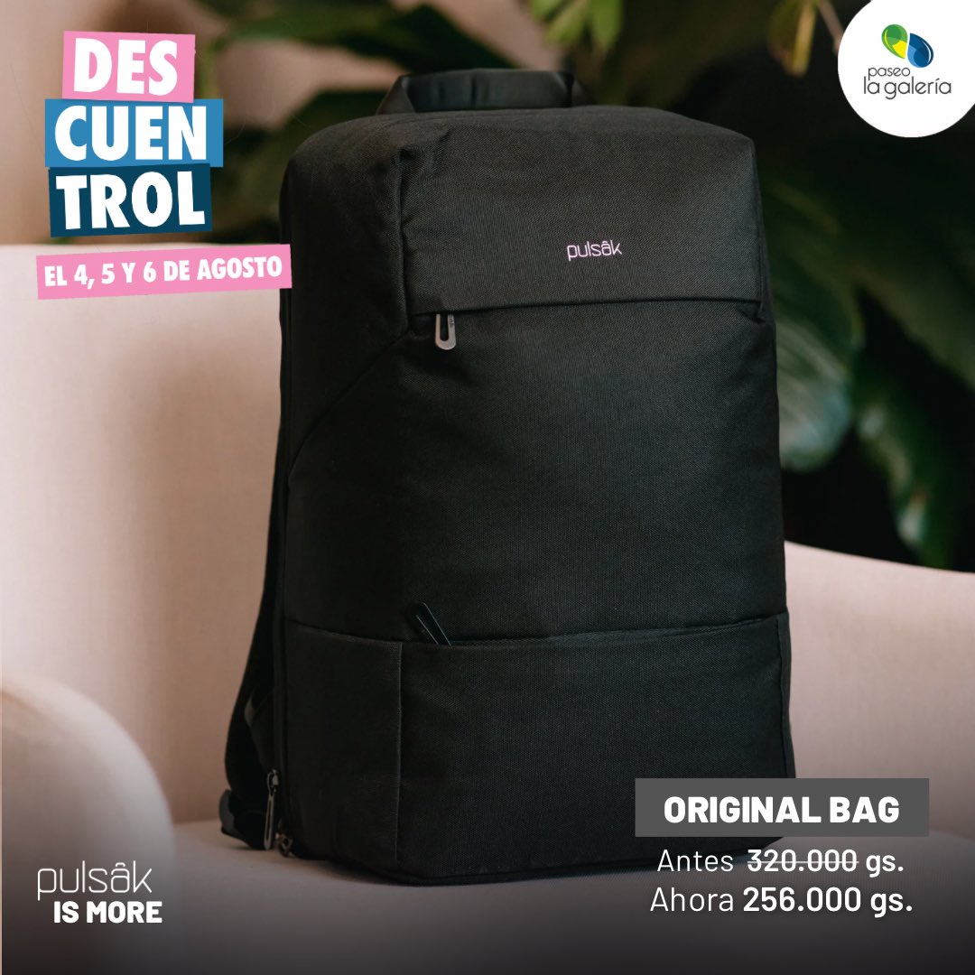 pulsak__'s tweet photo. Este 4, 5 y 6 de Agosto te esperamos con estos súper descuentos 🔥 ÚNICAMENTE en nuestra tienda dentro del📍 Paseo La Galeria (Nivel 1) 

20% de Descuento, con cualquier medio de pago (efectivo, tarjeta de débito o crédito) 💳

¡No te quedes sin tu Pulsak! 🎒 #PulsakIsMore https://t.co/QrXQKckk0k