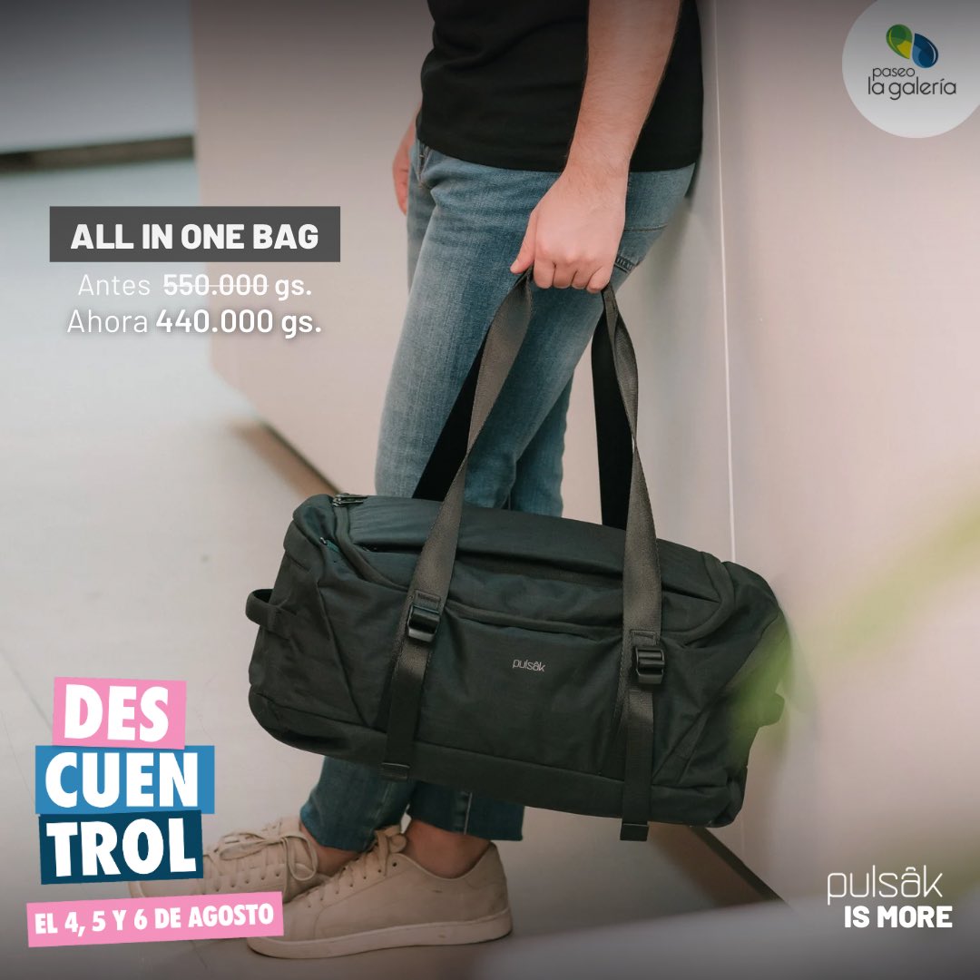 pulsak__'s tweet photo. Este 4, 5 y 6 de Agosto te esperamos con estos súper descuentos 🔥 ÚNICAMENTE en nuestra tienda dentro del📍 Paseo La Galeria (Nivel 1) 

20% de Descuento, con cualquier medio de pago (efectivo, tarjeta de débito o crédito) 💳

¡No te quedes sin tu Pulsak! 🎒 #PulsakIsMore https://t.co/QrXQKckk0k
