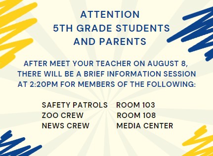 See you on Tuesday, August 8 mustangs!