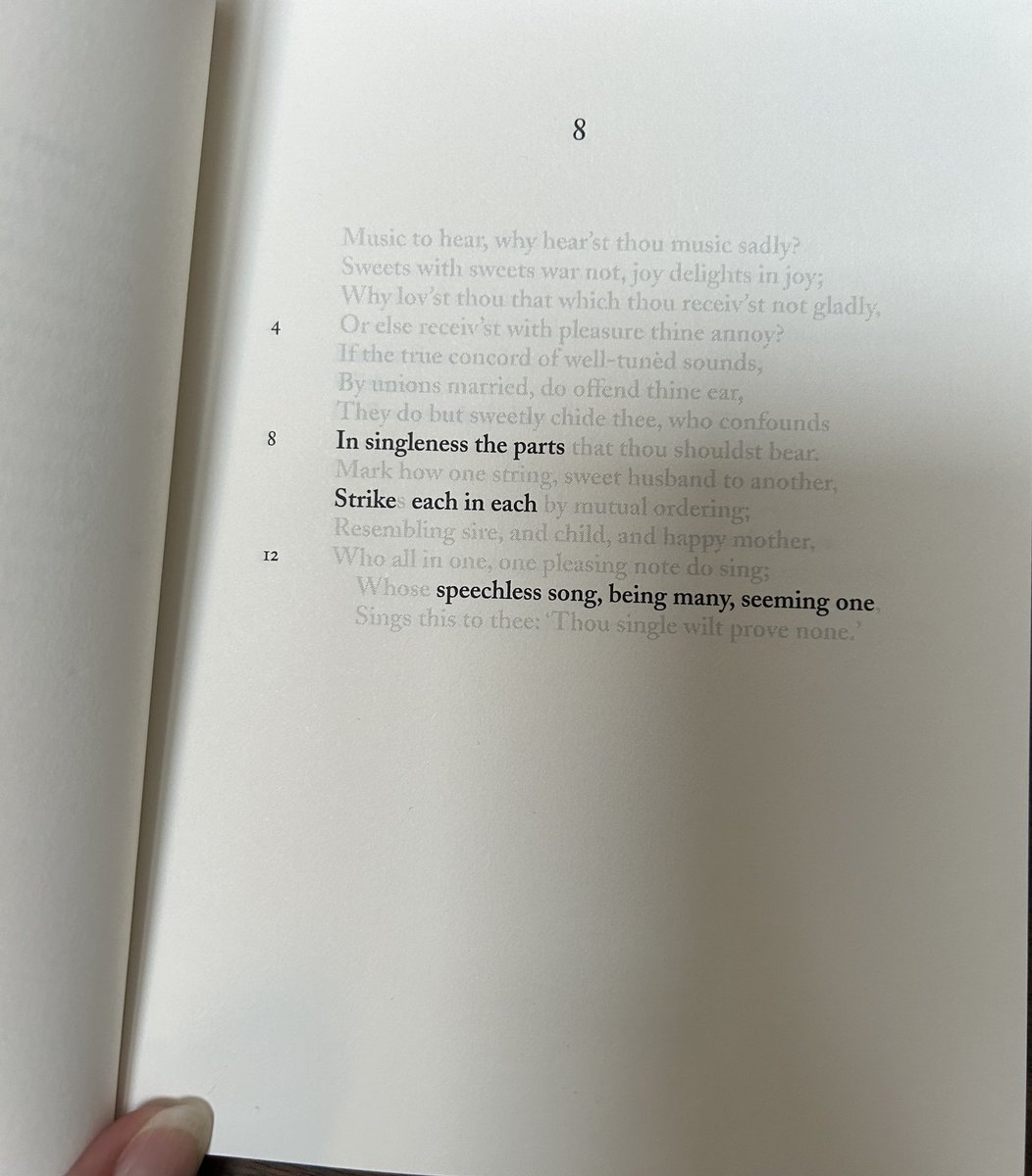 Nic_Sealey's tweet image. 4/31: NETS: The Sonnets of William Shakespeare by Jen Bervin

“In singleness the parts / Strike each in each…”

#TheSealeyChallenge
#TheSealeyChallenge2023

*Traveling this month, so participating as much as my schedule &amp;amp; short stack allows!