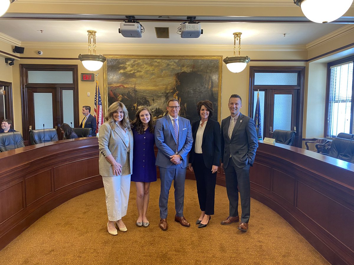 What a great morning at the Utah Capitol seeing our future <a href="/WeberStateU/">Weber State University</a> trustees, Lori Belnap Pehrson, Monet Maggelet, Casey Hill, and Tammy Gallegos, be recommended for confirmation by the full <a href="/utahsenate/">Utah Senate</a> by the Senate Education Confirmation Committee.