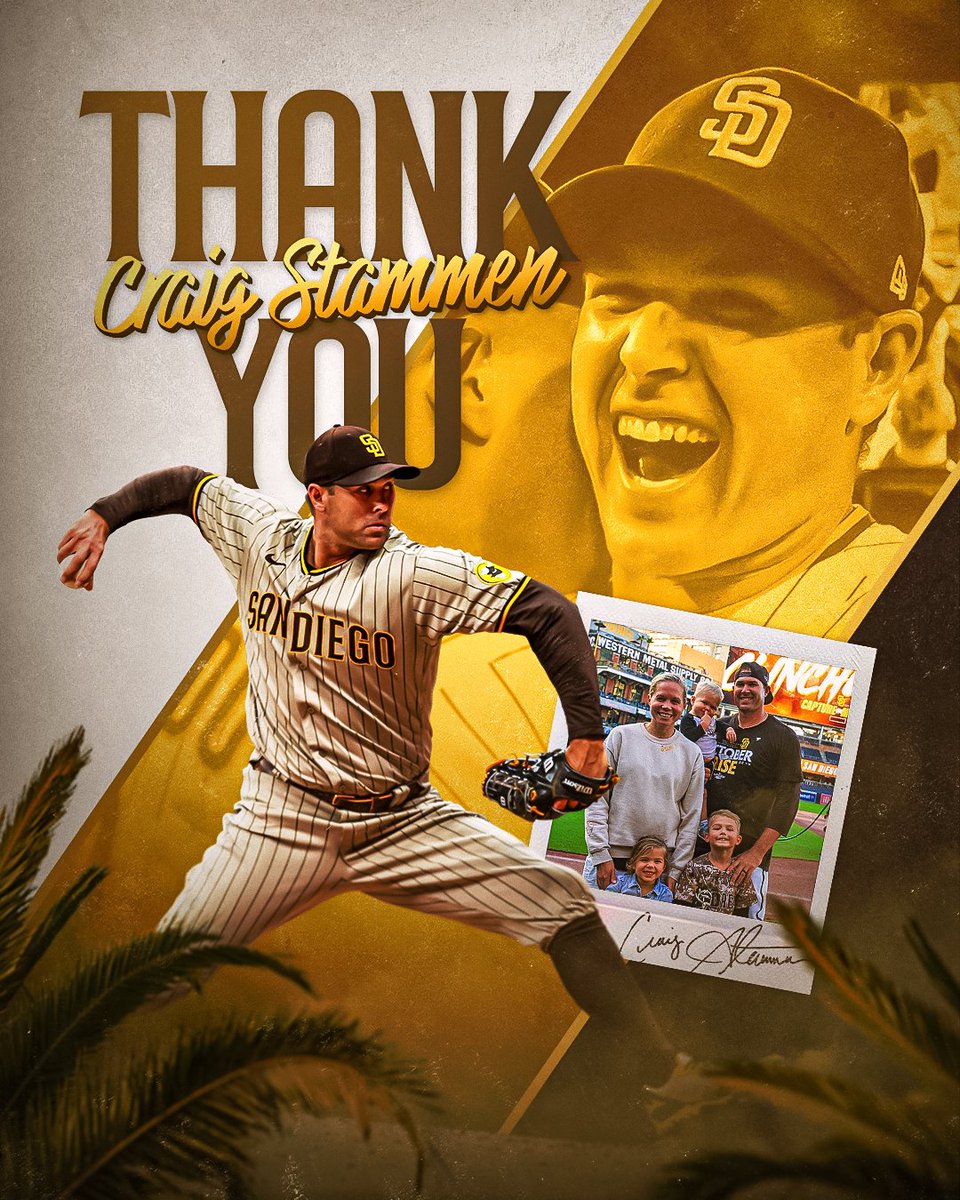 Congratulations on a great career and good luck in retirement, @cstammen35! We'll always be proud to call you a member of the Padres family. 🤎💛