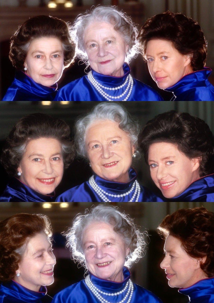The trio is now reunited in heaven 🕊️ 
#Queenmother #QueenElizabethII #PrincessMargaret