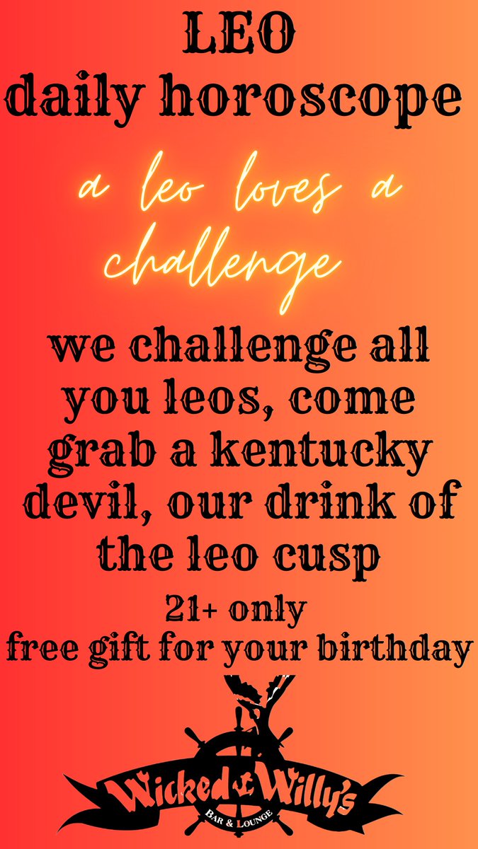 WickedWillysNY's tweet photo. Hey Leo's, 

If you're itching for a drink, we are too!

Stop by Wicked Willy's for our drink of the cusp!

See you soon!

#leoszn #NYC #HappyHour https://t.co/7jUo1CeAIz