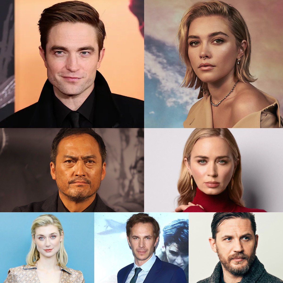 Christopher Nolan’s BOND Film dream casting James Bond - Robert Pattinson Bond Girl - Florence Pugh Villain - Ken Watanabe M - Emily Blunt Moneypenny - Elizabeth Debicki Q - James D’Arcy Main Henchman - Tom Hardy