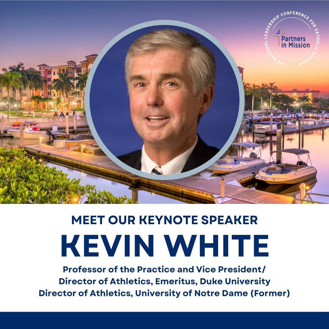 partnersmission's tweet photo. We are excited to announce Kevin M. White as our keynote speaker for the National Leadership Conference for Catholic Schools in Naples, FL, from March 3 to March 6. https://t.co/ZFaS86A2r9

#Naples #Leadership #PIMLC #CatholicSchools #CatholicEducation #LeadershipConference https://t.co/vbYdyseHlt