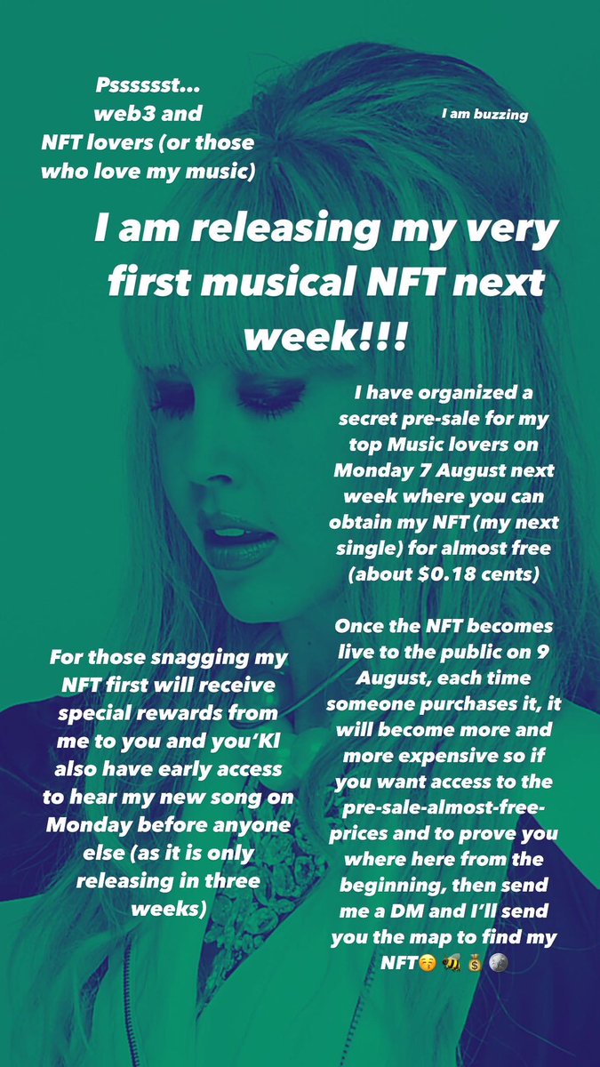 binxofficial's tweet photo. My first musical NFT coming your way on Monday!!! 🎵 @soundxyz_ #soundmarket #stockmarket #Metaverse #web3 #MusicNFTs #nft #soundxyz #mint #Web3metaverse #discord https://t.co/eQSpsXDKzf