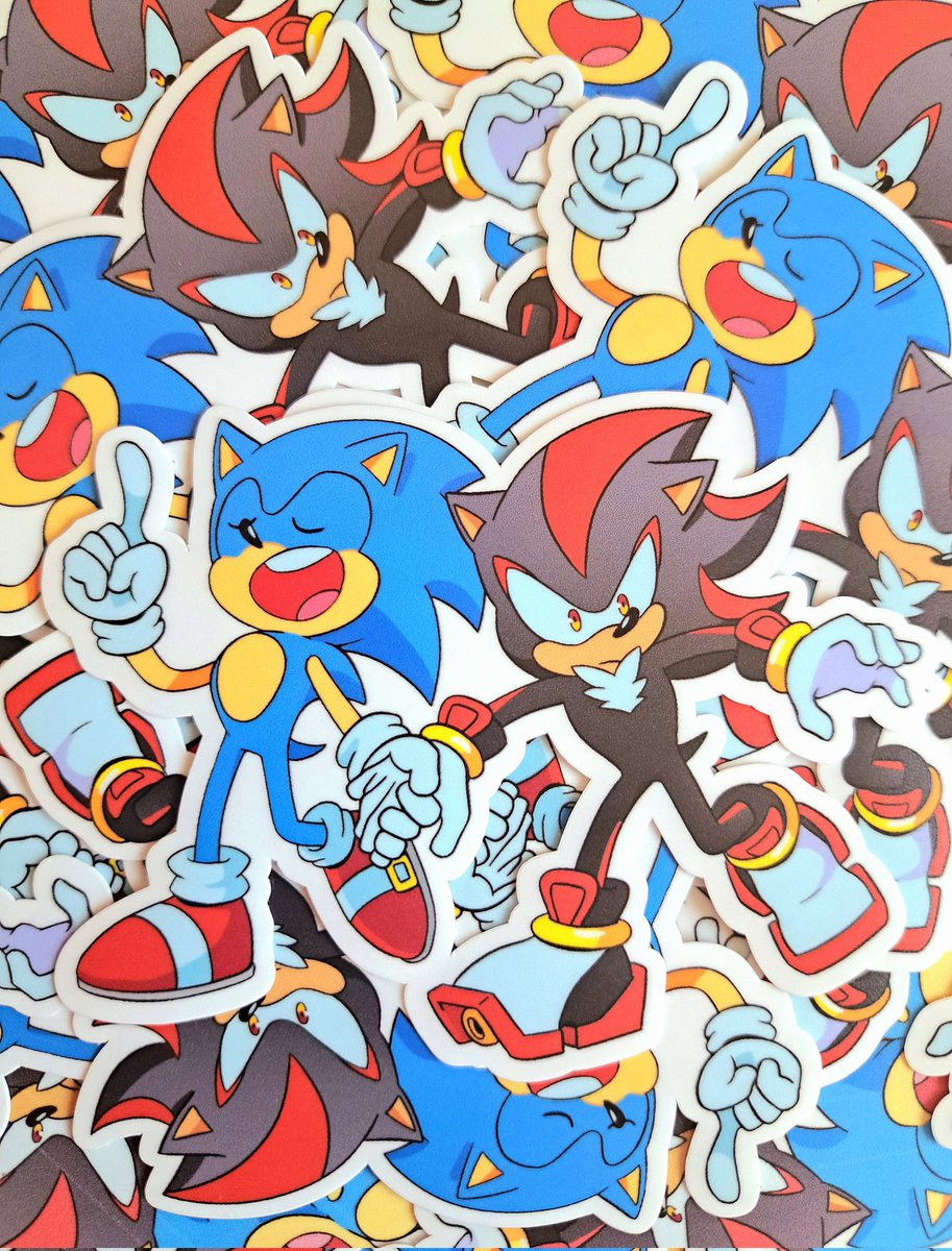 HubisCove's tweet photo. Sonadow (Sonic x Shadow) stickers are a COMING👀✨️

#Sonadow https://t.co/l4DZLIDzCq