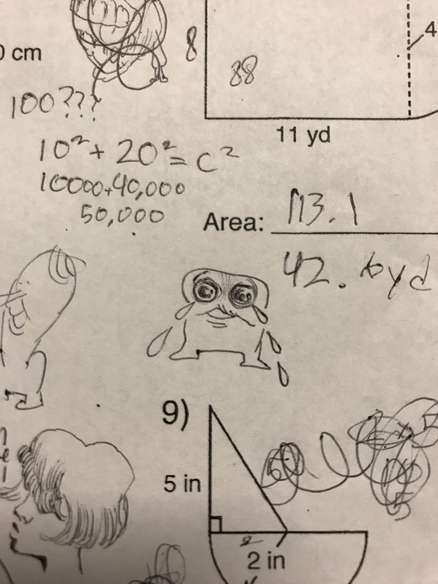 Old drawings on math hw