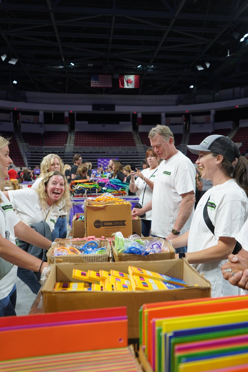 CallahanInc's tweet photo. With Back to School creeping around the corner, Callahan and many other generous companies helped @c2cboston fill over 40,000 backpacks with school supplies for the kids of Boston Public Schools!
#EndClothingInsecurity #ReadyforLearning #backpackathon #donate #volunteer https://t.co/x1SNXjZKzj