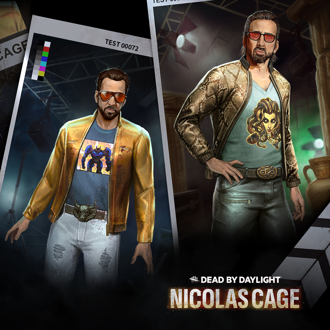 His film career, iconic. His wardrobe, equally so.

New Outfits for Nicolas Cage, now available in Dead by Daylight.
👉 dbd.game/3QmHItR