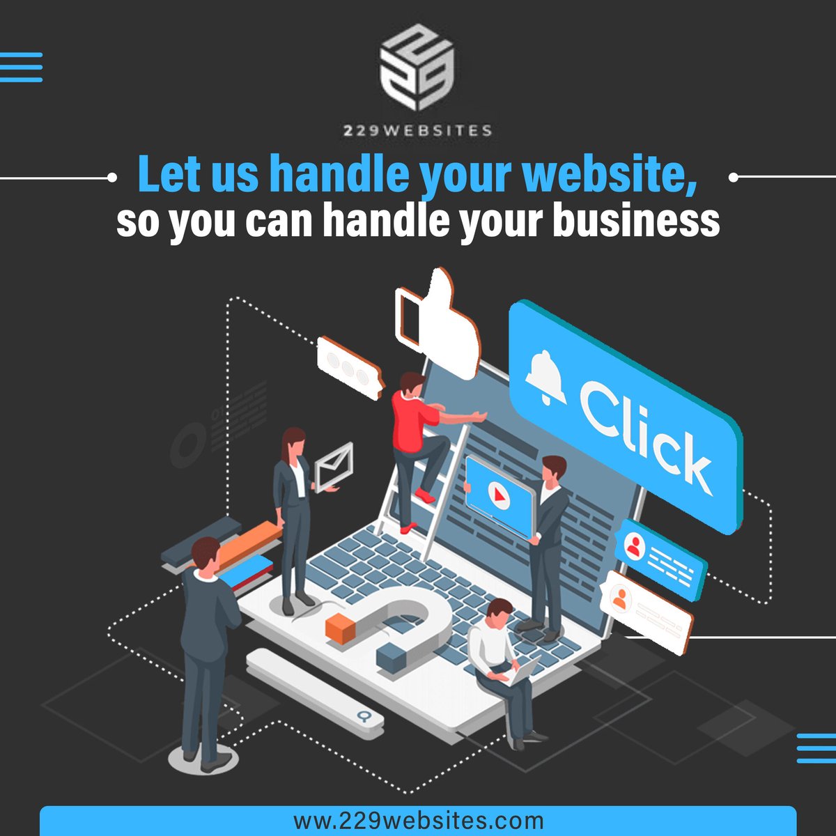 Small business owners, we've got your back! 💪 Let 229Website handle your website so you can focus on what you do best. #VisualAppeal #CustomerAttraction #ProductShowcase #ServicePresentation #BusinessWebsite