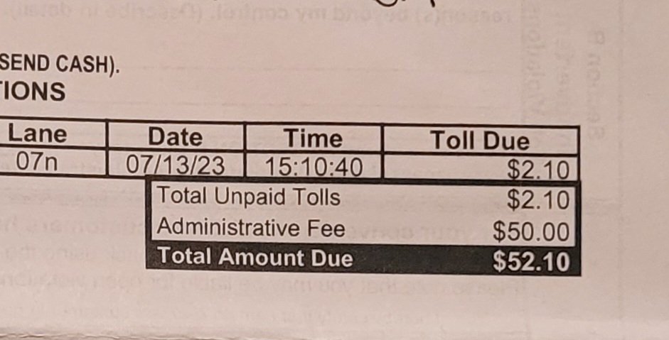 dyck_robin's tweet photo. I had a family emergency. Drove from #PA across #Waltwhitman to #NJ using my #ezpass (cash on it). I came home to 3 voilations #AC #DEriver #NJpike; see photos. I called and was told #NJ #AC refuses to accept/process #Pa transponders. Now I'm stuck paying admin fees. 💩 https://t.co/bNWqUmj8Zv