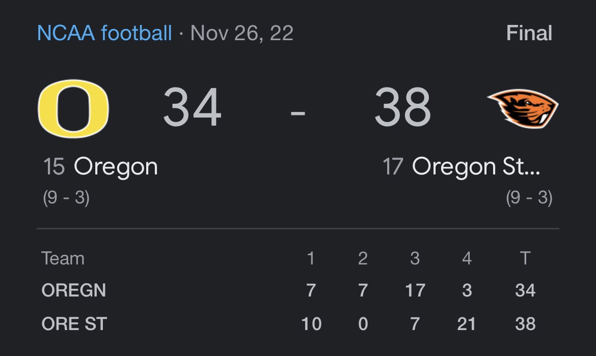 BarstoolBeavs's tweet photo. Had to run to the big 10 to escape this work? @BarstoolDucks fuck you https://t.co/FQ4BqzUwLz