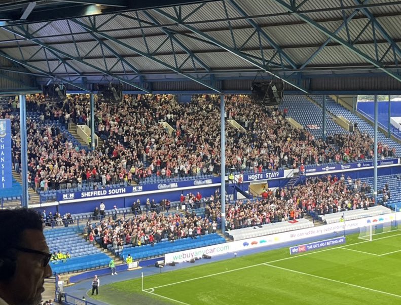 Over 3,000 Southampton fans have made the 8 hour round trip to Hillsborough tonight👏 #saintsfc