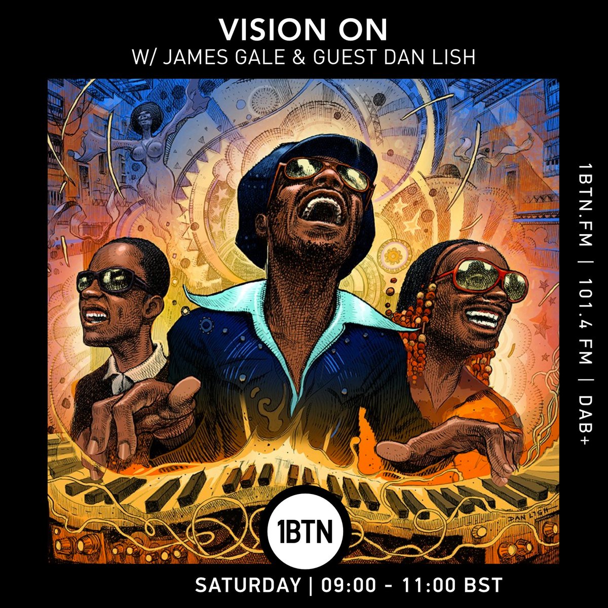I’m playing records and chatting about the Egostrip re-print/project tomorrow (Saturday) morning at 9.30 GMT on 1BTN! Come and listen, it’s going to be fantabulous! @visiononmusic #1btn #visionon #radioshow #dj #danlish #egostrip #artbook #music #artwork #steviewonder #create