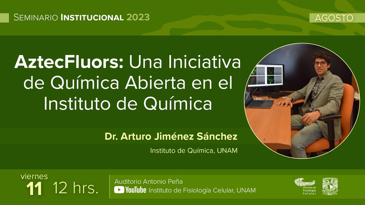 Asiste al seminario que impartirá el Dr. Arturo Jiménez  Sánchez del Instituto de Química en el Auditorio del Instituto de Fisiología Celular, el próximo viernes 11 de agosto a las 12 horas.