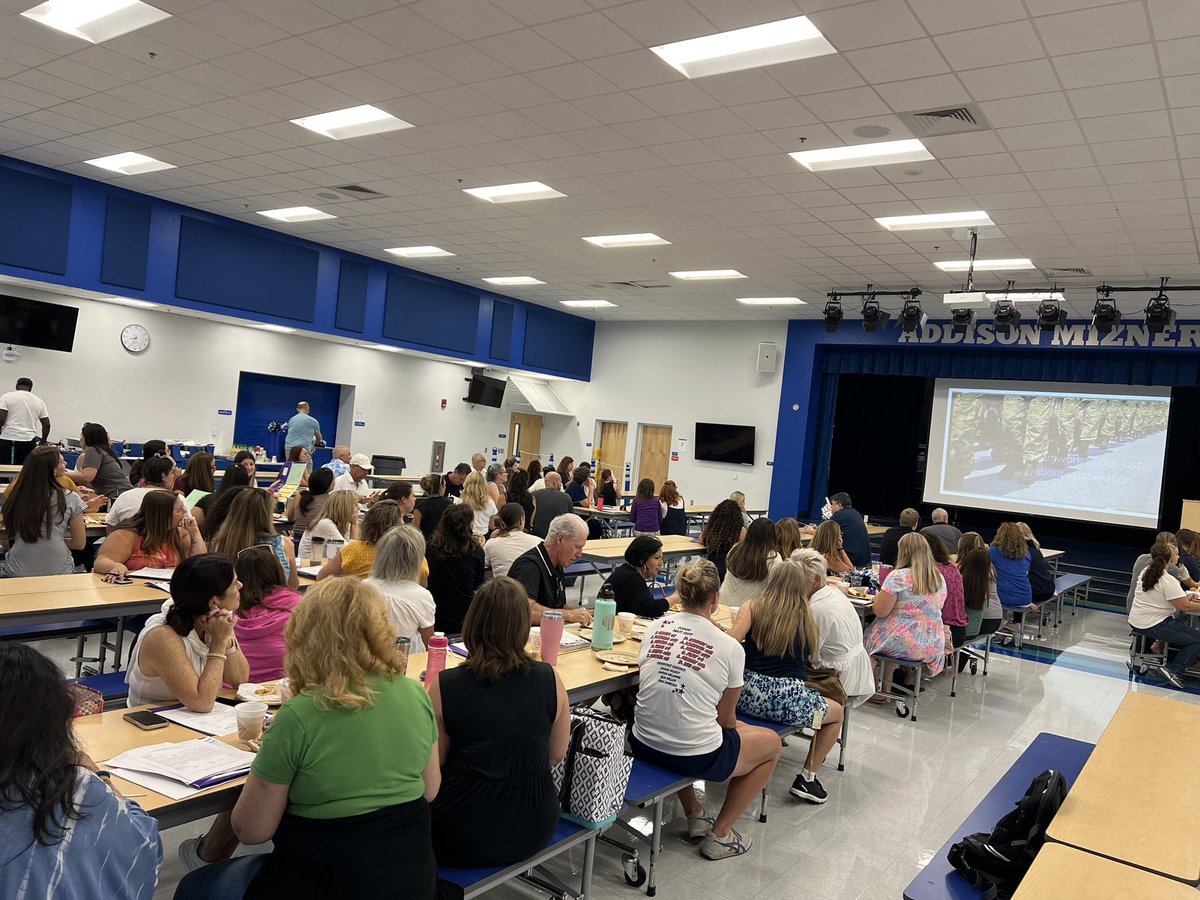 Welcome back Marlins ! Thank you Addison Mizner PTSA for sponsoring breakfast! #FY24 #OneTeamOneDream  <a href="/Principal_Holly/">Nancy Holly</a> <a href="/DlugosShantel/">Shantel Dlugos</a> <a href="/RachelCapitano/">Rachel Capitano</a> <a href="/pbcsd/">The School District of Palm Beach County</a>