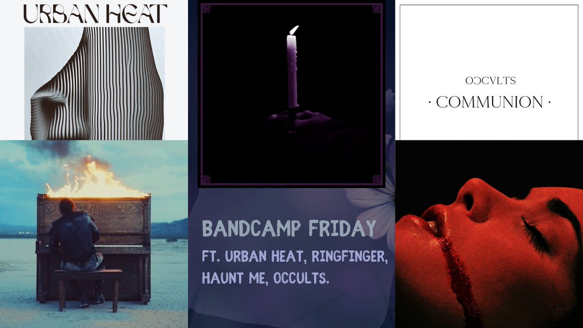 Bandcamp Fridays are some of my favourite Fridays! Did you pick anything up? Ft. @urbanheatband, @rngfngr, @occultsofficial, and @Hauntme_music.