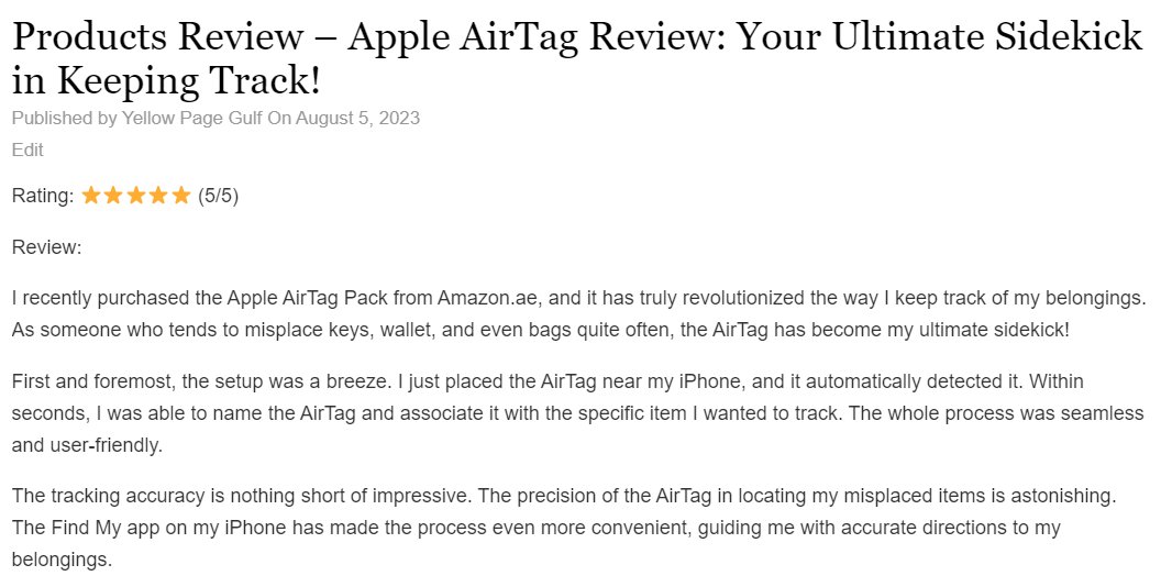 yellowpagegulf's tweet photo. Products Review – Apple AirTag Review: Your Ultimate Sidekick in Keeping Track!
https://t.co/PtJe38zWFc https://t.co/i6sBbQdBdw
