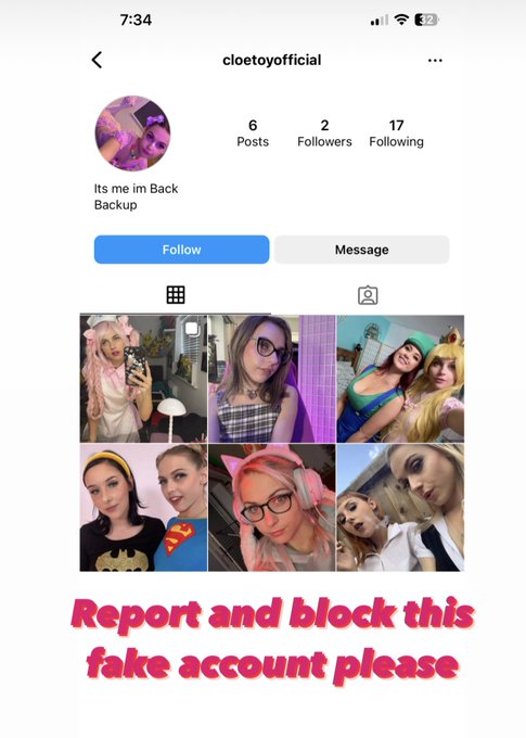 If you have insta please report and block this fake account https://t.co/dycb5Y5U4c