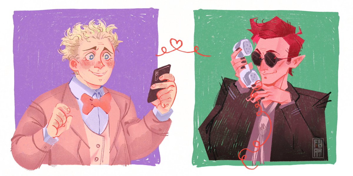 Ты же все равно будешь мне звонить? Да? ☎ #GoodOmens2 #GoodOmens