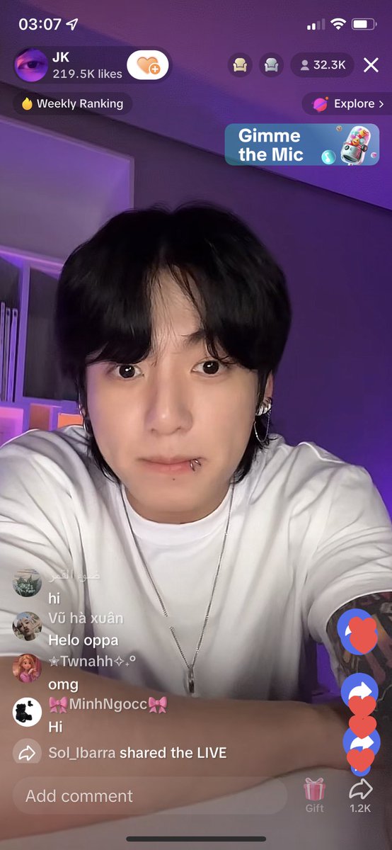 mik4saa's tweet photo. JK LIVE ON TIKTOK WHAT????!! https://t.co/amiGdCFKZs
