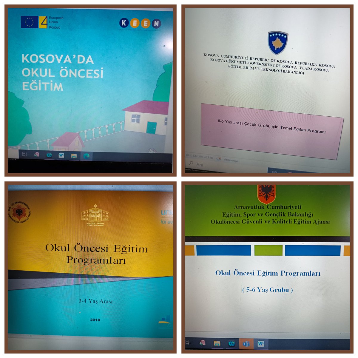 Danışman hocam Prof.Dr.Yavuz Erişen ile birlikte çeviri editörlüğünü yapmış olduğumuz Arnavutluk, Kosova okul öncesi eğitim programlarının yayını için son hazırlıklar .@tcmeb @YavuzErisen @AlEmbassyTurkey @KosovoInAnkara @yurtdisiturkler @YildizEdu @Tika_Turkiye @TimeBalkan_