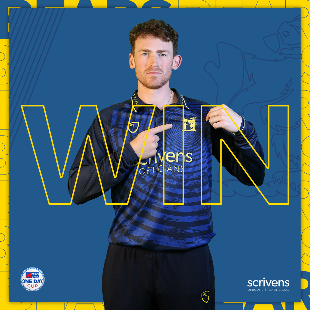 𝗕𝗲𝗮𝗿𝘀 𝘄𝗶𝗻 𝗯𝘆 𝟰 𝘄𝗶𝗰𝗸𝗲𝘁𝘀. 🤩

Matchday ☝️ of the Metro Bank One Day Cup, win ☝️.

A strong bowling performance, followed by a professional innings anchored by Ed Barnard's 9⃣4⃣!

Fantastic display at Taunton. 🙌

🐻#YouBears | #SOMvWAR