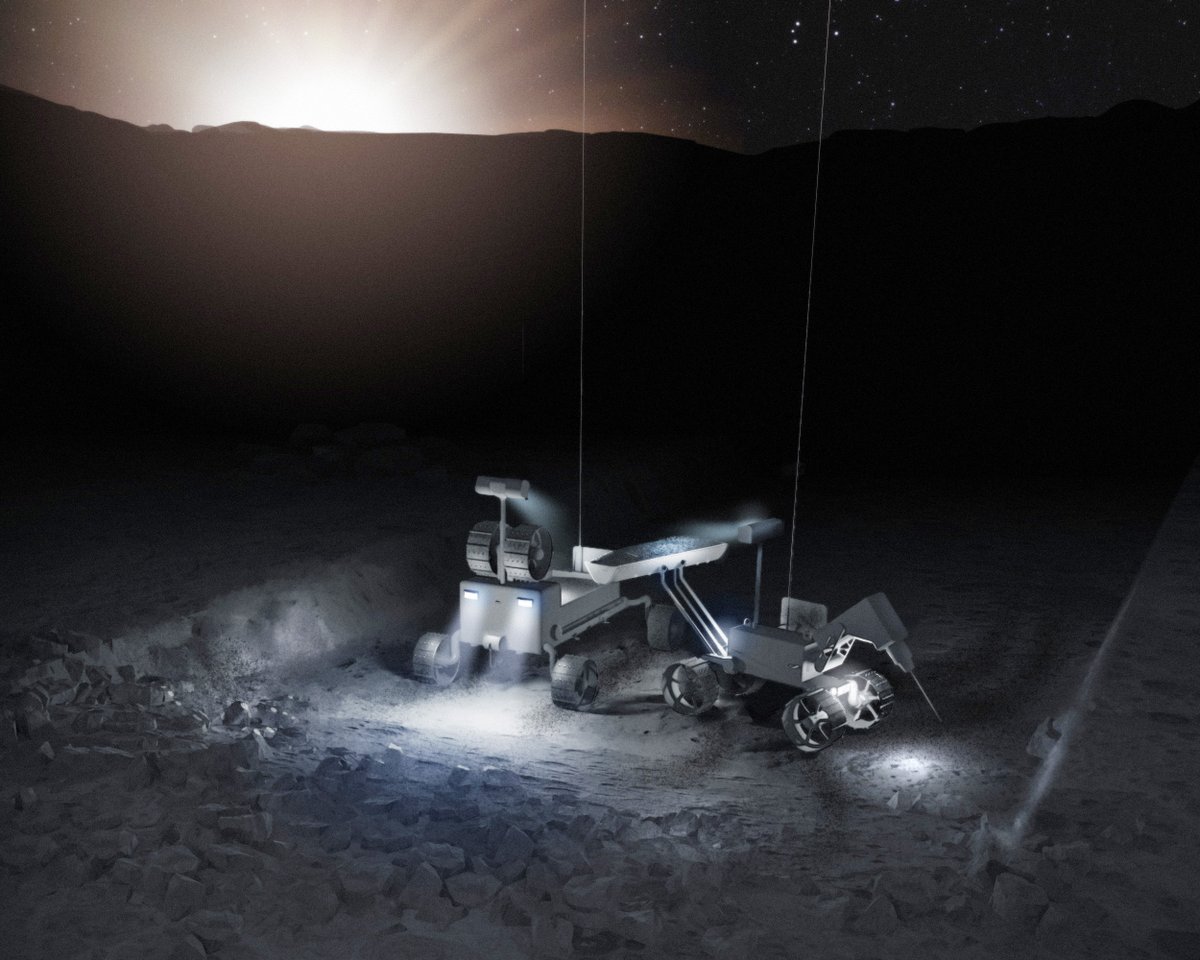 Break the Ice Team Spotlight: The Ice Diggers, based in Golden, Colorado, created an excavation system mounted to a lunar rover body that is lightweight enough to effortlessly traverse the @NASAMoon's rocky landscape. Keep up with Break the Ice >> go.nasa.gov/43Xsi2e 🌕🧊