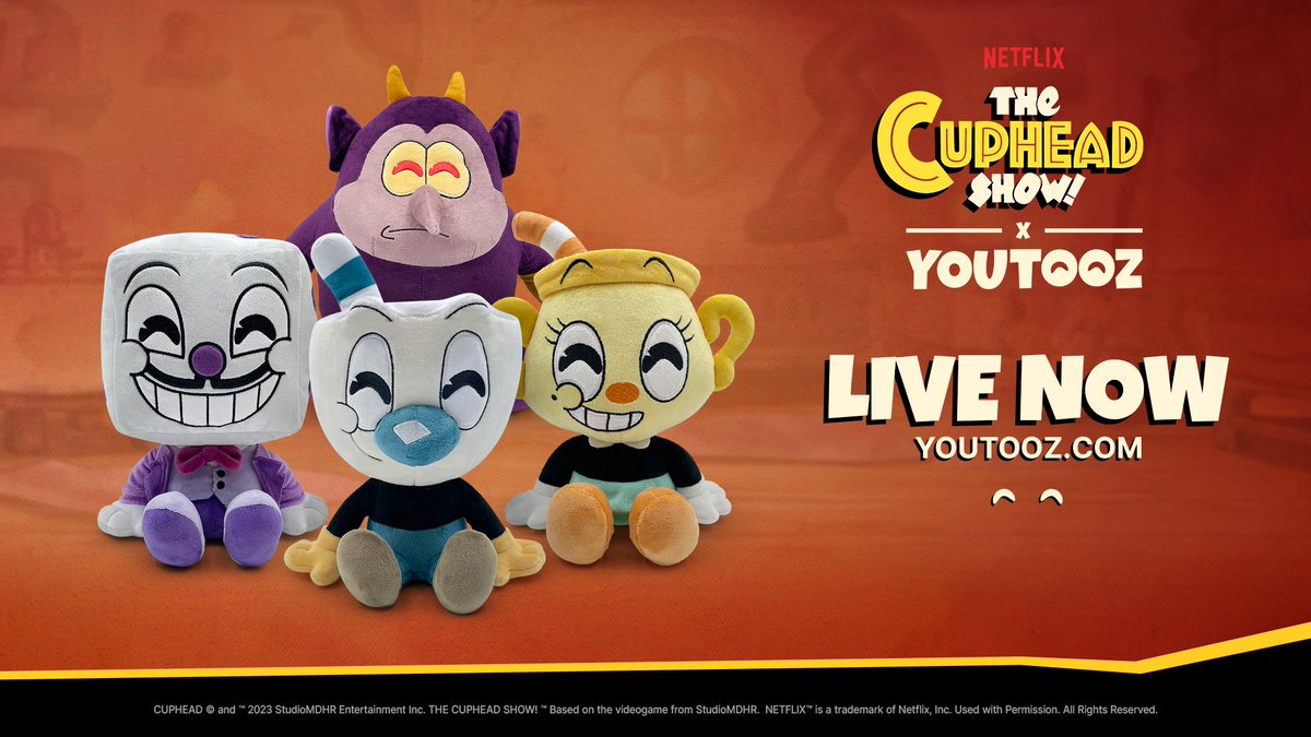 It's time for a...double down!! That's right, pals: more official @CupheadShow plushies are here from the fine folks at @youtooz. From Ms. Chalice to Henchman, all your favorites are here! Pre-orders available NOW, shipping around the holidays: youtooz.com/collections/cu…