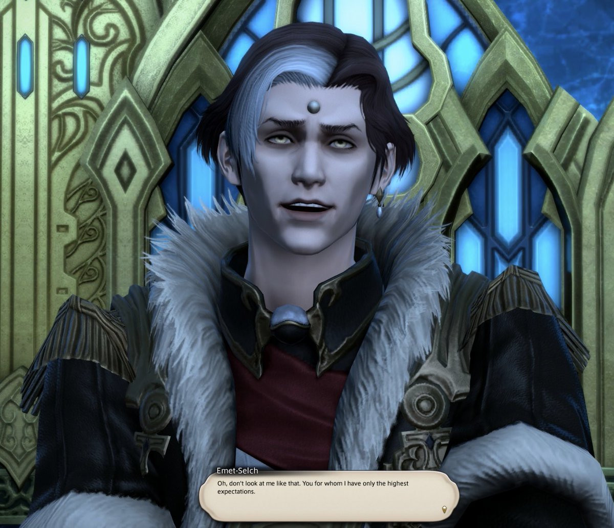 twilightpopoto's tweet photo. wow i can't believe he doesn't straight up rule out the fact that he might tell you his name one day, what a guy, if it were me I'd definitely be like no way hahaha he's really charmed by the wol https://t.co/kAXWArkw5k