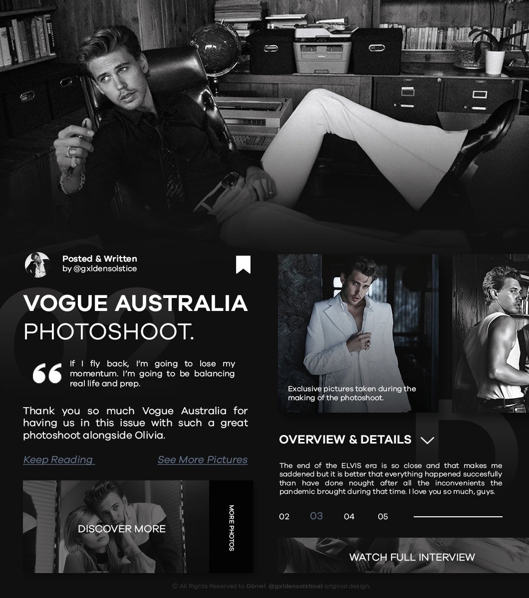 © 𝙉𝙚𝙬 𝘗𝘰𝘳𝘵𝘧𝘰𝘭𝘪𝘰 𝘜𝘱𝘥𝘢𝘵𝘦 › 𝗣𝗵𝗼𝘁𝗼𝘀𝗵𝗼𝗼𝘁𝘀 ⌵ 𝖵𝗈𝗀𝗎𝖾 𓄵 Aug 04th, 2023 ϟ 𝐑𝖊𝖈𝖆𝖕: "What a magic experience doing this photosession alongside the beautiful 𝘖𝘭𝘪𝘷𝘪𝘢 in collaboration with this magazine."