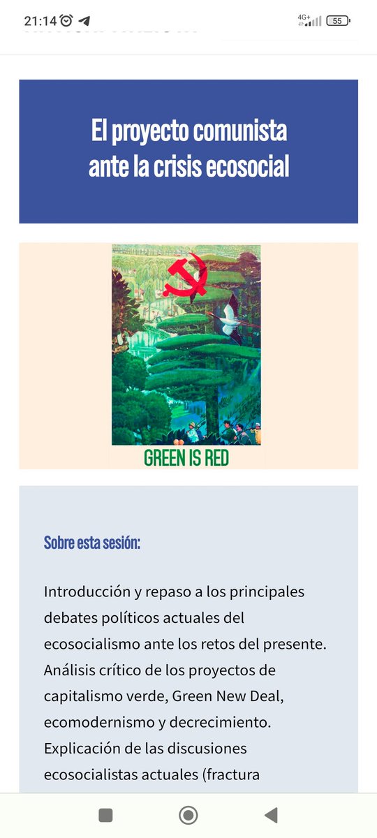 Victordl_Fuente's tweet photo. 🍀 Con todo el debate que se está dando estos días por aquí sobre colapso-decrecimiento, recuerdo que en la #UniAnticapi estarán los autores del que para mí es el mejor artículo sobre transición ecosocialista: Jodi Dean y Kai Heron.

Aquí podéis apuntaros:
https://t.co/8EgQhQ9X5I https://t.co/nysLUtYpYO
